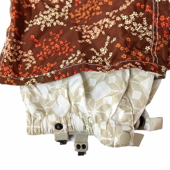 SPECIAL BLEND Snowboard Pants Brown Floral Women's - Picture 11 of 11